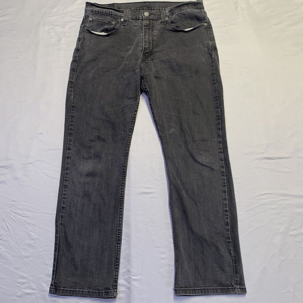 LEVI'S 514 Jeans Mens Black 30X32 Straight Fit Grunge Skater Y2kK